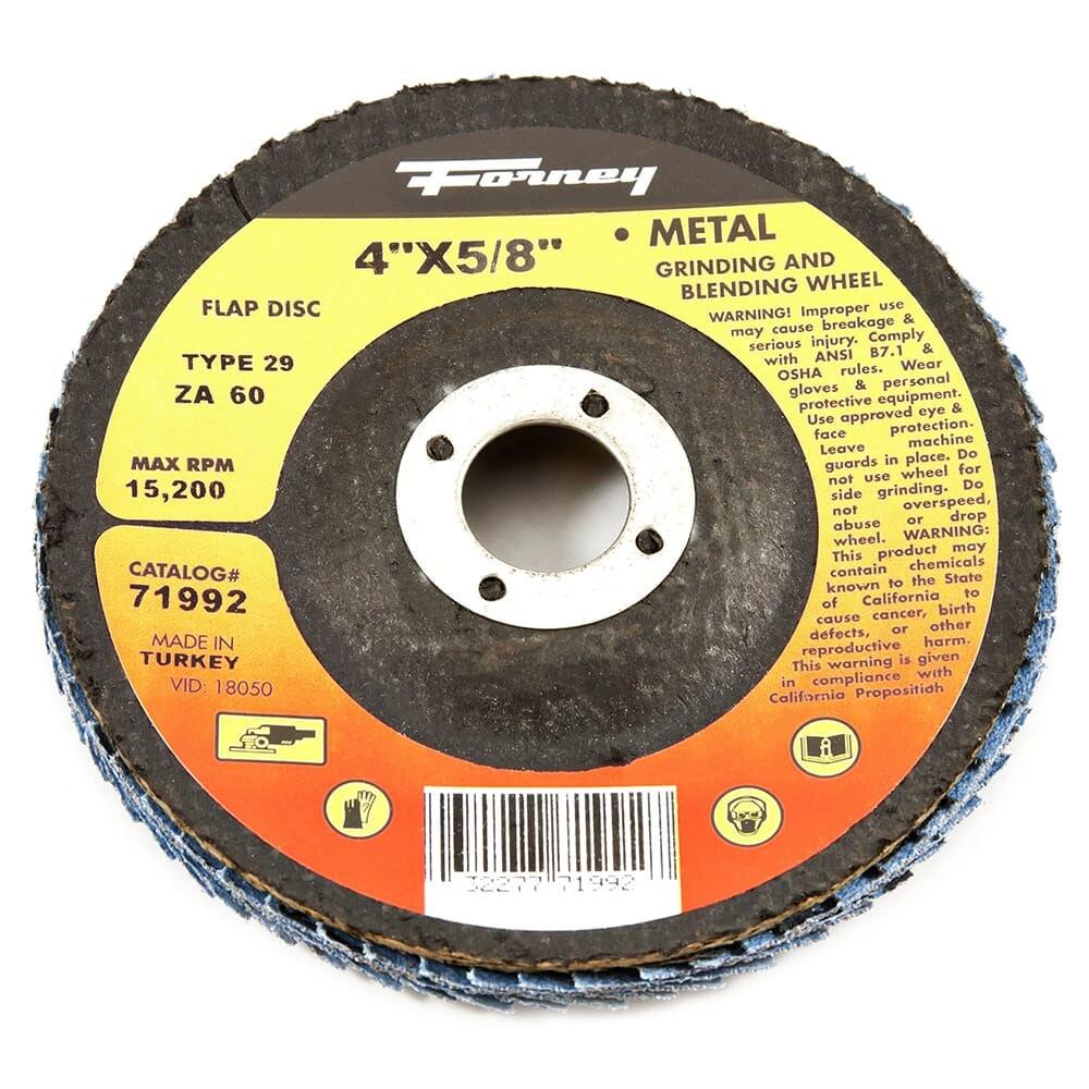 71992 Flap Disc, Type 29, 4 in x 5